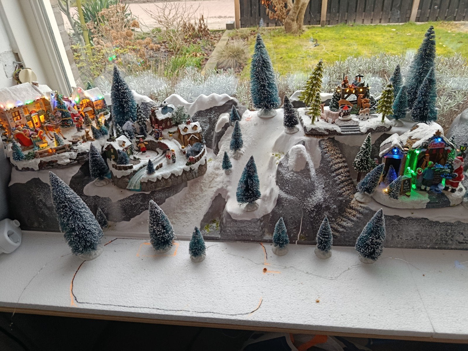 Compleet kerstdorp, Ophalen