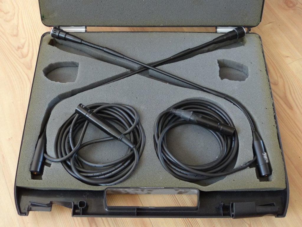 2x Sennheiser condensator microfoons, Muziek en Instrumenten, Ophalen of Verzenden, Gebruikt, Instrumentmicrofoon