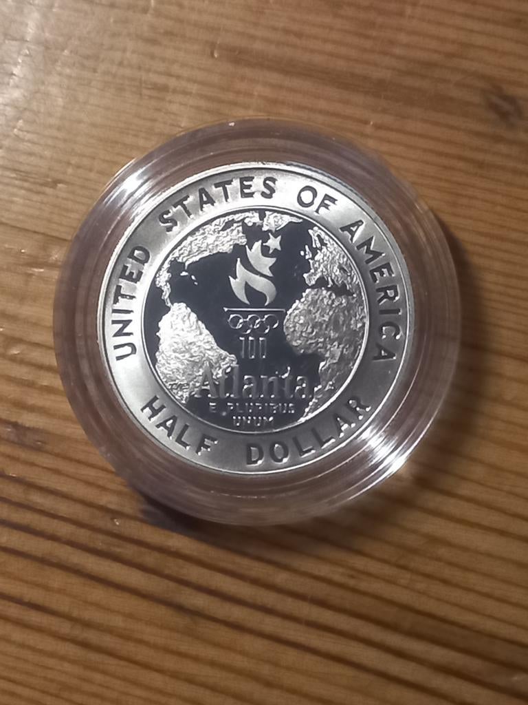 Usa half dollar 1995 proof, Ophalen of Verzenden, Zilver