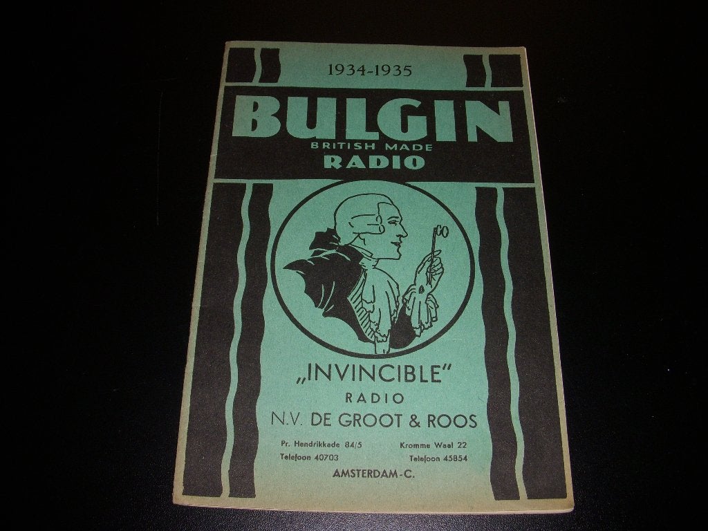 Catalogus Bulgin Britse Radio's 1934-1935 , Nederland, Gelezen, Catalogus, Bulgin Britse radio's, Ophalen of Verzenden