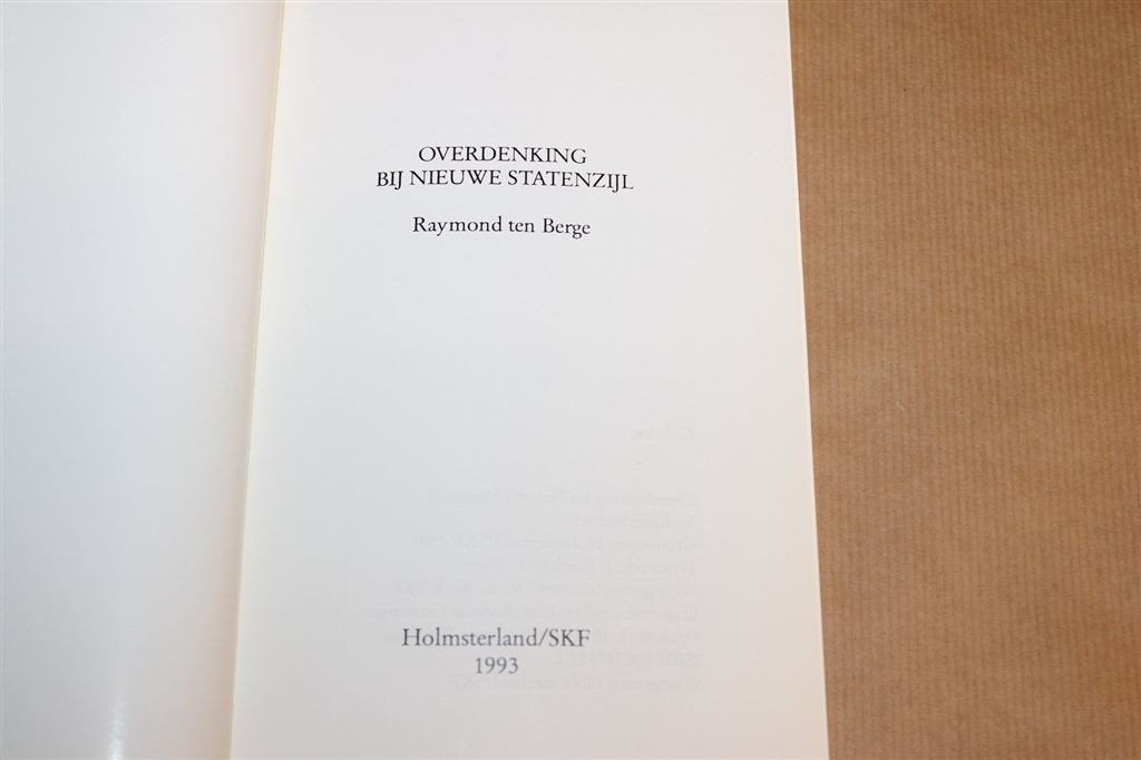 Nieuwe Statenzijl — Ten Berge, Verhalen Groningen 1993, Boeken, Ophalen of Verzenden, Zo goed als nieuw