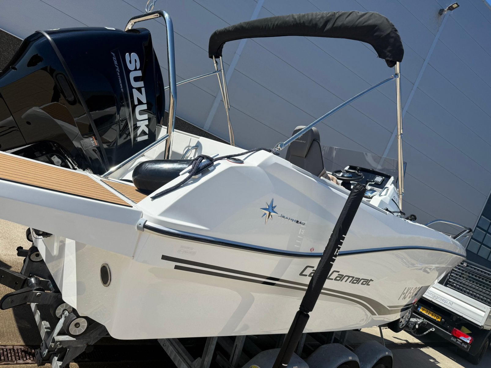 Jeanneau Cap Camarat 6.5 CC Suzuki 150 APX Digital, Ophalen of Verzenden, Zo goed als nieuw, 150 pk, 70 pk of meer