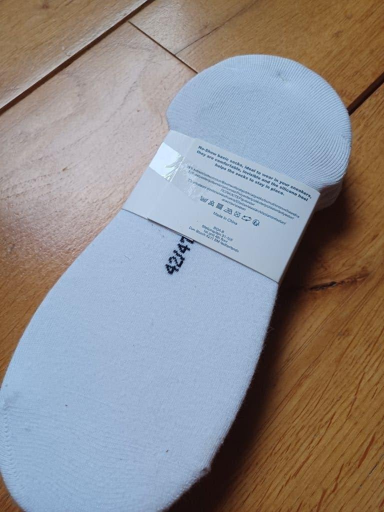 5-pack sneakersokken maat 42-47 / nieuw, Ophalen of Verzenden, Nieuw, Maat 43 t/m 46, Wit
