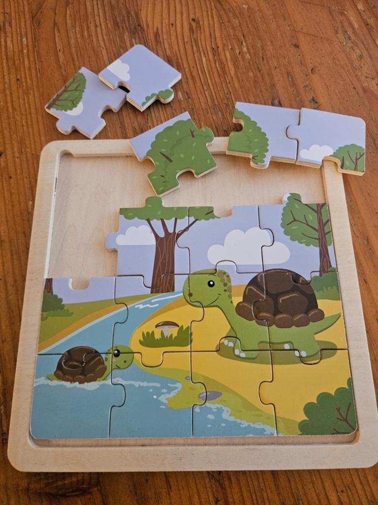 Houten puzzels voor kinderen - Dieren en cijfers, Ophalen, 10 tot 50 stukjes