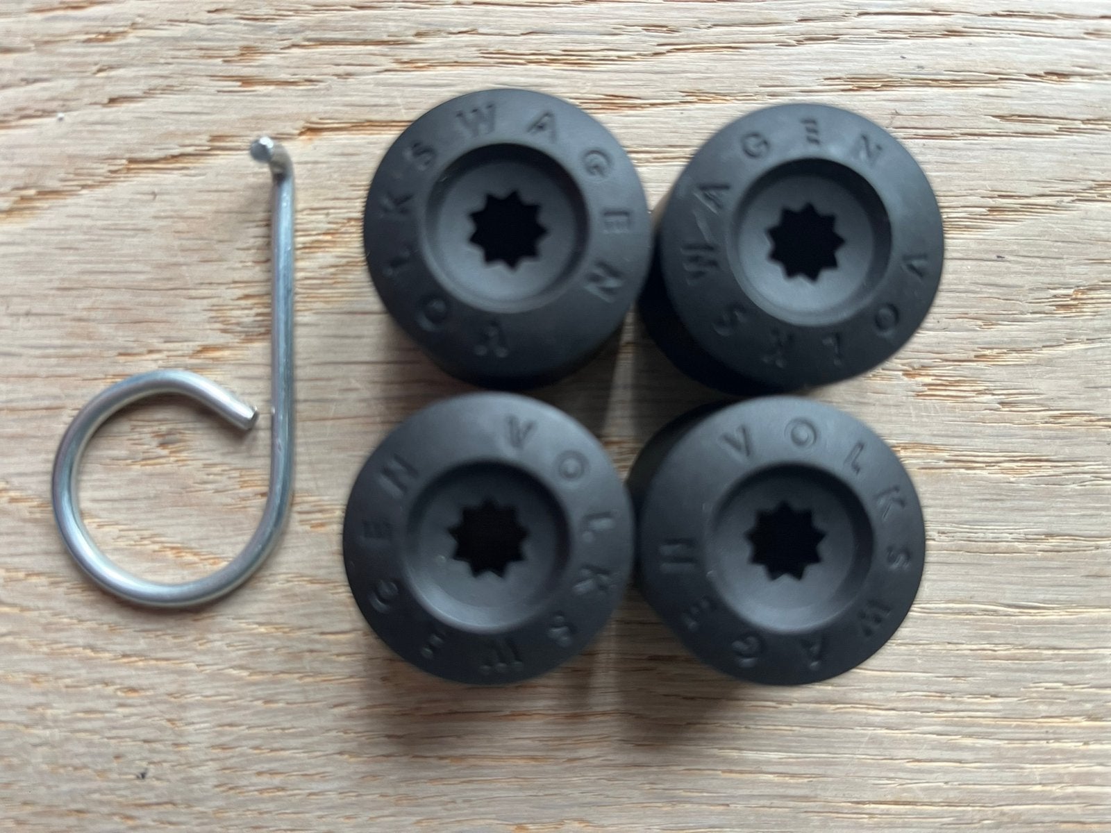 Volkswagen Wielboutdoppen Set met Verwijderaar, Ophalen of Verzenden, Nieuw, Volkswagen