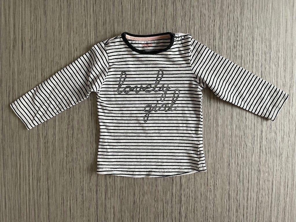 Lange mouwen shirt, maat 80, Meisje, Ophalen of Verzenden, Zo goed als nieuw, Hema
