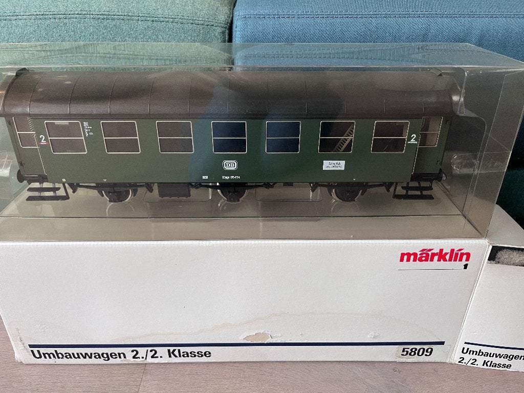 Marklin 5809 spoor 1 wagon, Wisselstroom, Verzenden, Wagon, Zo goed als nieuw