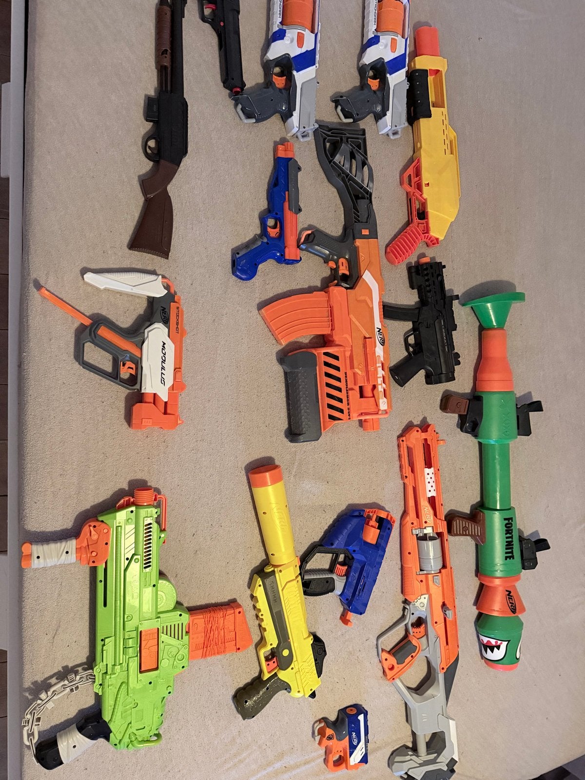 Grote verzameling Nerf guns en geweren, Ophalen, Gebruikt