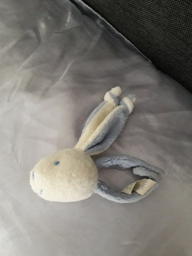 WIT BLAUW POLS KNUFFELTJE RAMMELAAR Happy Horse, Kinderen en Baby's, Speelgoed | Knuffels en Pluche, Gebruikt, Overige merken