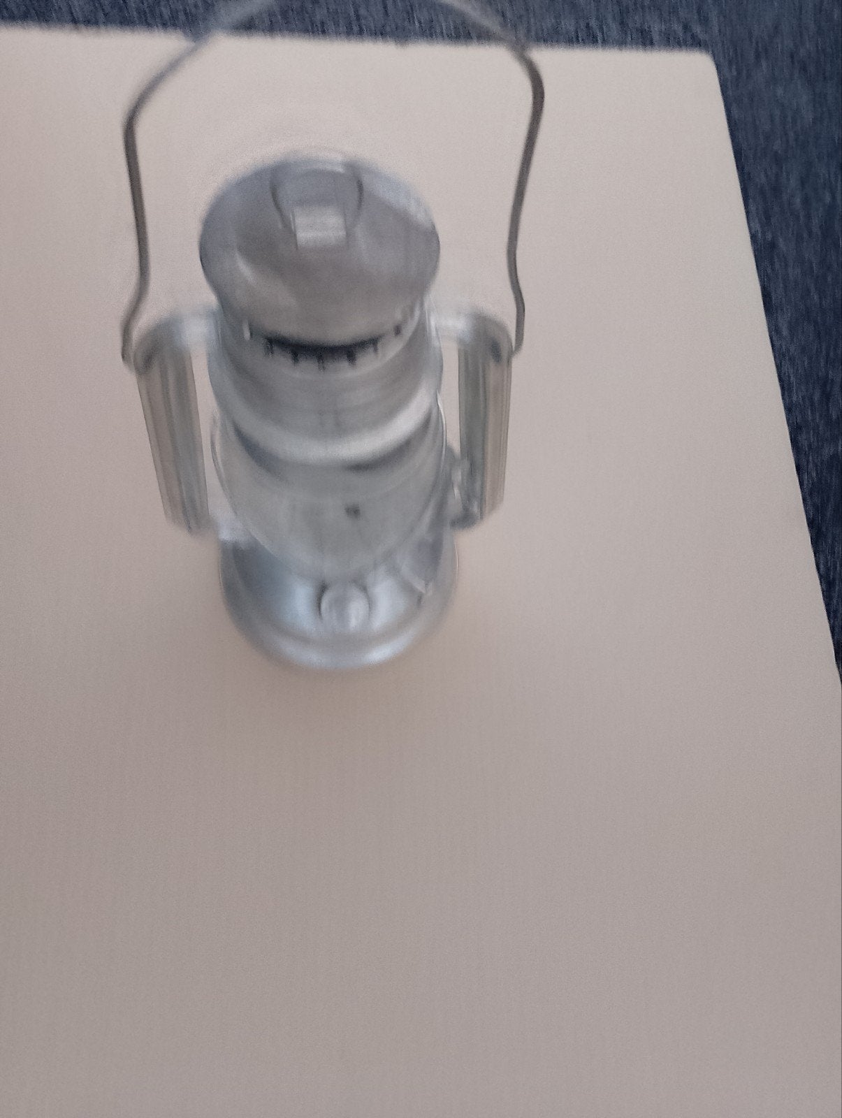 Vintage petroleumlamp / olielamp - zilverkleurig, Ophalen