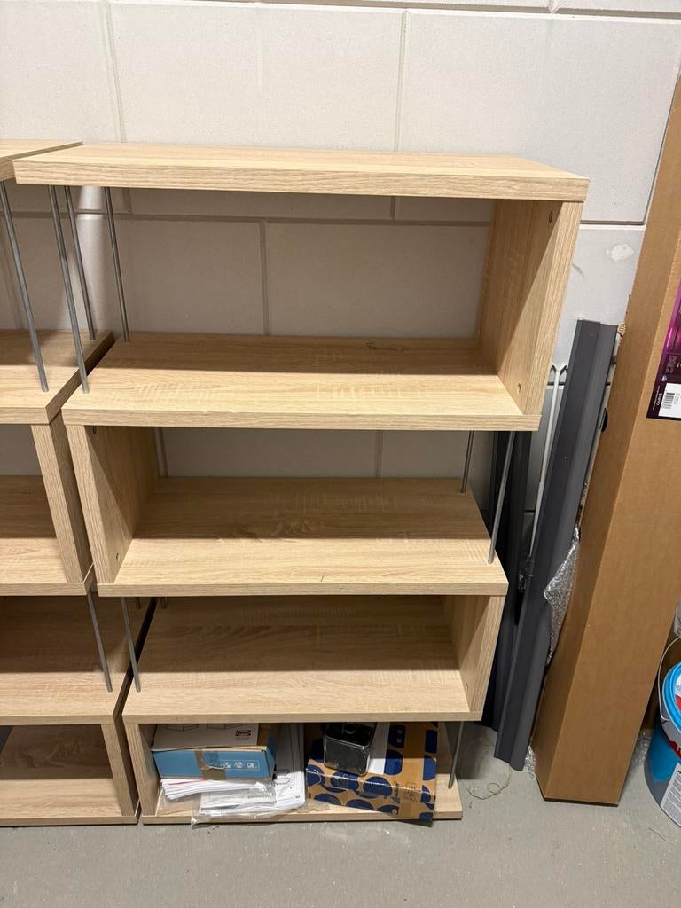Boekenkast eikenlook 66x33x125 cm, Ophalen, Zo goed als nieuw, 25 tot 50 cm, 100 tot 150 cm