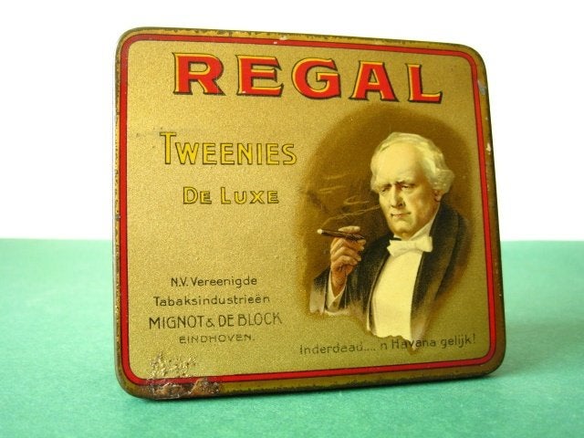 Regal sigaren tabak blik Eindhoven 1920, Ophalen of Verzenden, Gebruikt, Overige