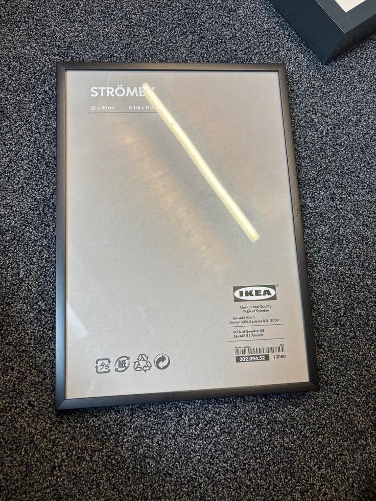 IKEA Strömby fotolijst en twee kleine fotolijstjes, Ophalen, Zo goed als nieuw