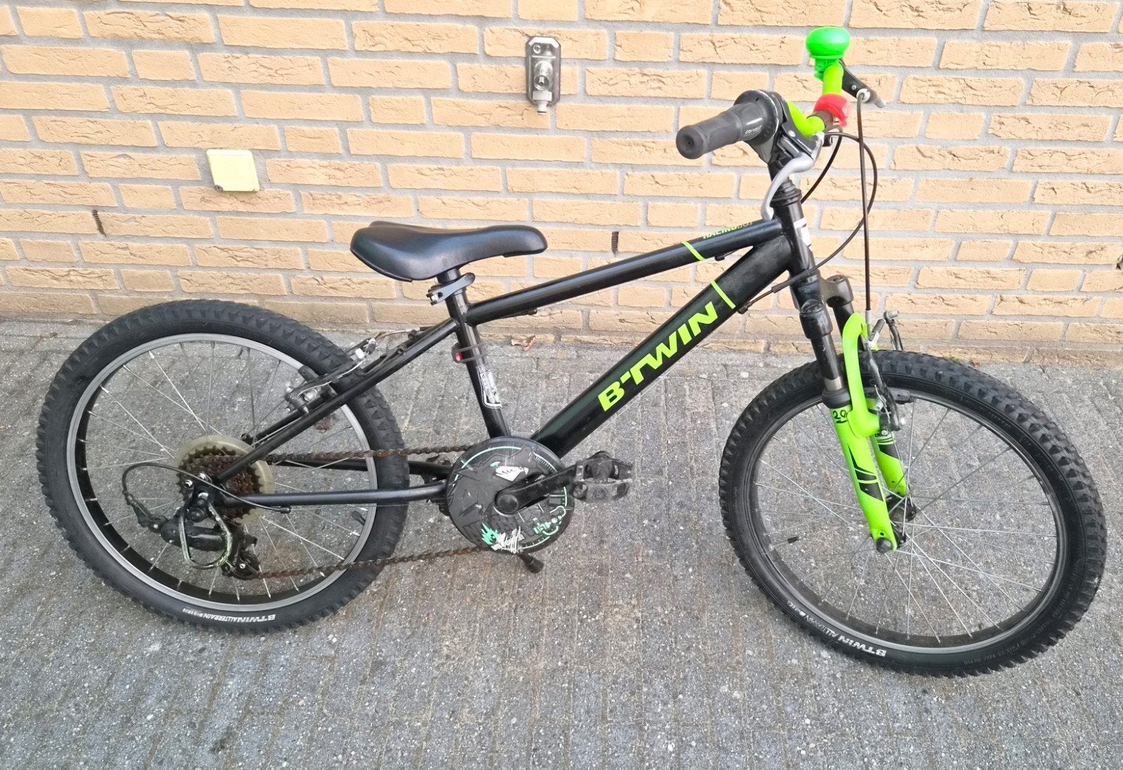 Jongensfiets BTWIN 20 inch, 6 versnellingen, handrem, Ophalen, Gebruikt, Velgrem, Overige merken