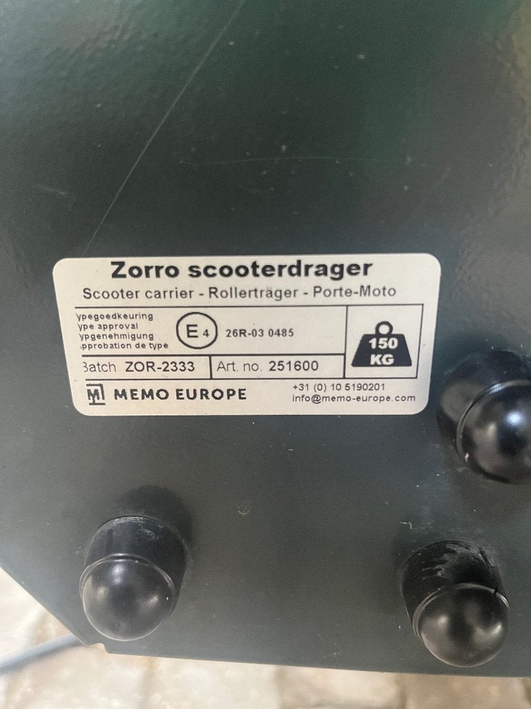 Scooterdrager camper, Ophalen, Zo goed als nieuw