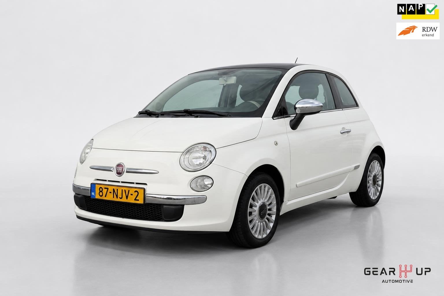 Fiat 500 1.2 Lounge AIRCO|PANO|ELEKT.PAK|LICHTMETAAL|NAP|, Auto's, Euro 5, Gebruikt, 1242 cc, 4 cilinders