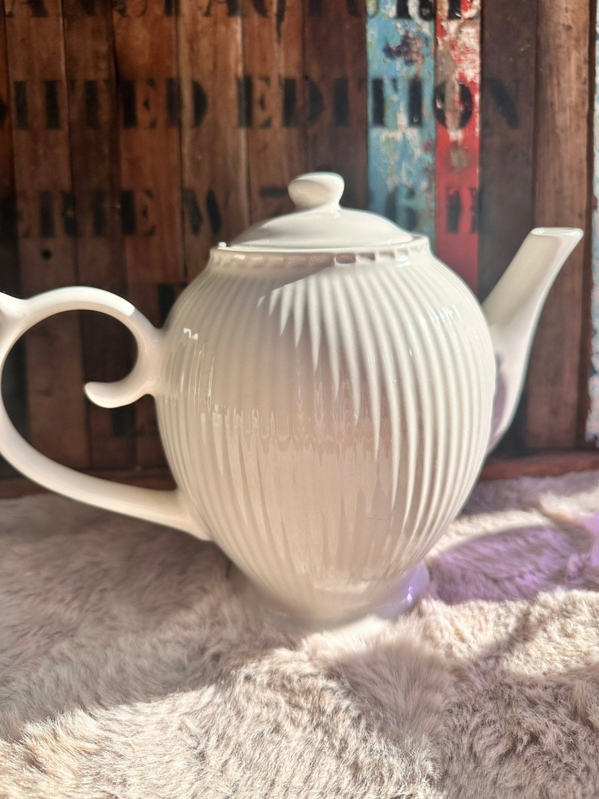 Theepot / porselein / Siaki Amsterdam / aanvul servies, Huis en Inrichting, Vintage, Ophalen of Verzenden, Zo goed als nieuw, Theepot
