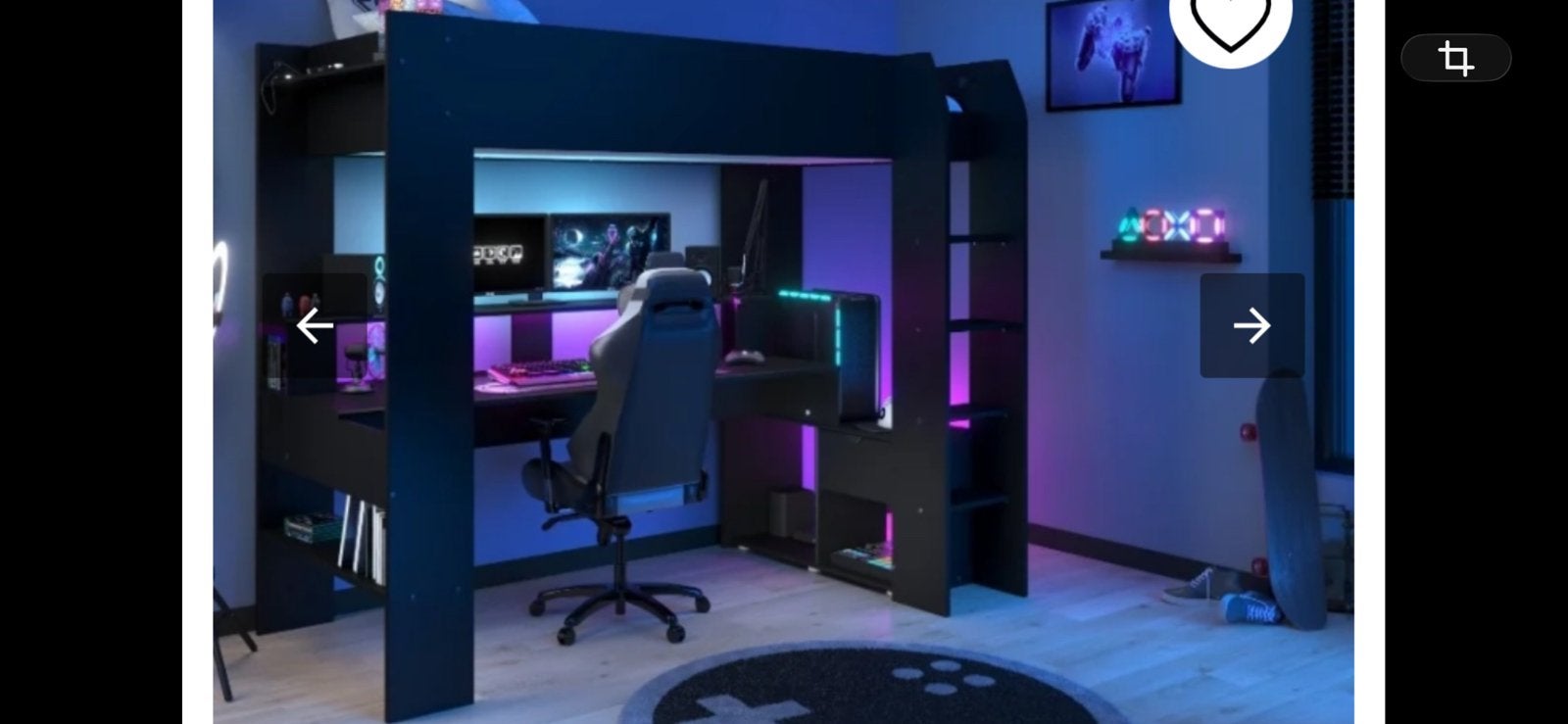 Hoogslaper met bureau, Ophalen, Zo goed als nieuw, Hoogslaper