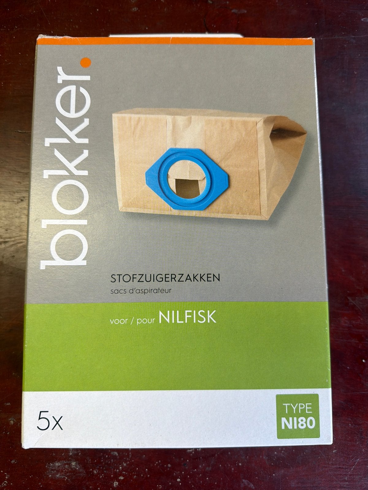 Blokker stofzuigerzakken Nilfisk Type N180 (5x), Witgoed en Apparatuur, Stofzak, Overige merken, Overige typen, Nieuw