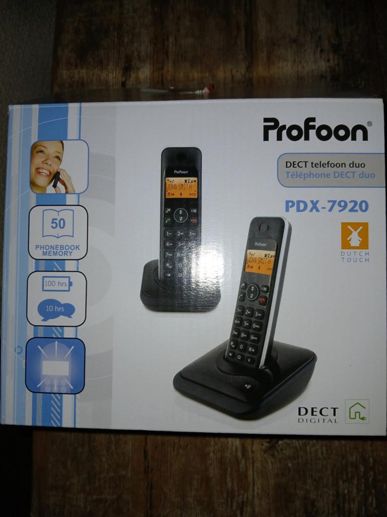 Profoon PDX-7920 DECT Telefoon Duo -  nieuw, Ophalen of Verzenden, Nieuw, 2 handsets