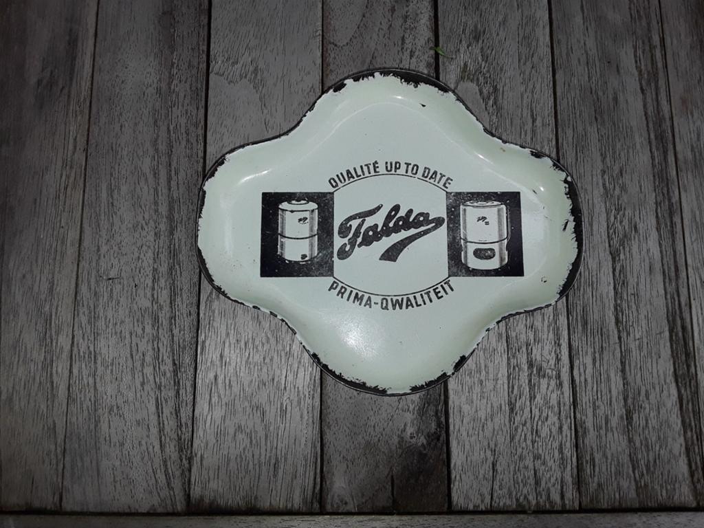 Emaille toonbank schaaltje jaren 50/60, Verzamelen, Ophalen of Verzenden, Zo goed als nieuw, Reclamebord