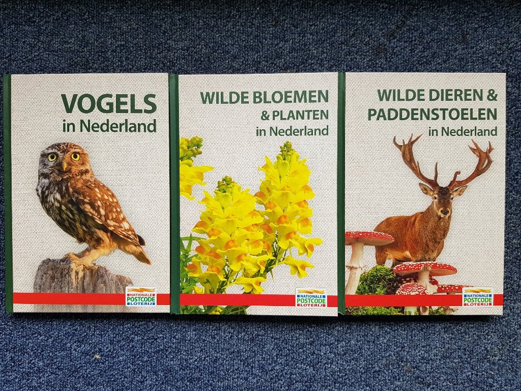 3 Boeken: Vogels, Bloemen, Planten, Dieren en Paddenstoelen, Nieuw, Diverse auteurs, Ophalen of Verzenden, Natuur algemeen