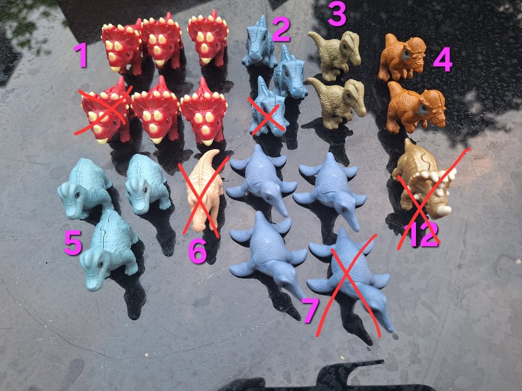 Dinosaurus natoons kinder surprise figuren, Verzamelen, Ophalen of Verzenden, Nieuw, Hardplasticfiguren