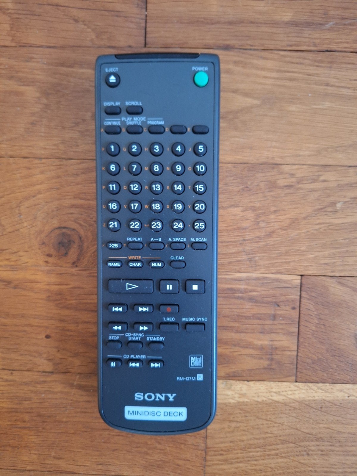 ​Originele Sony RM-D7M MiniDisc Afstandsbediening (Getest), Ophalen of Verzenden, Gebruikt, Origineel