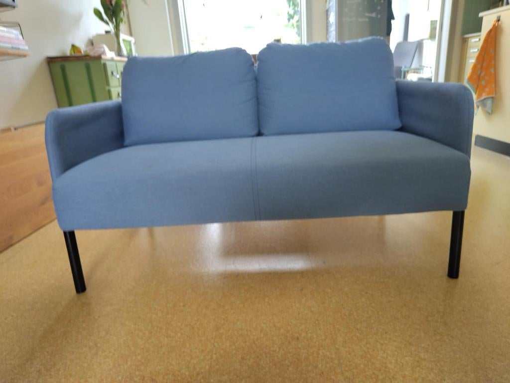 Ikea Glostad 2-zitsbank - blauw, Huis en Inrichting, Banken | Bankstellen, Ophalen, Gebruikt, Minder dan 75 cm, Tweepersoons