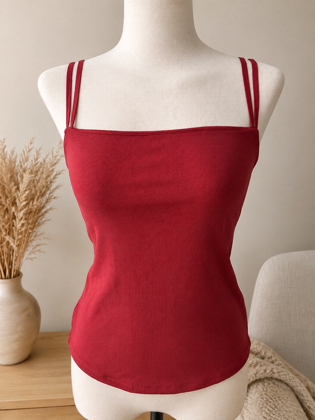 ZARA Ribbed Zomer Top met Uitsnijdingen S, Ophalen of Verzenden, Zo goed als nieuw, Rood, Maat 36 (S)