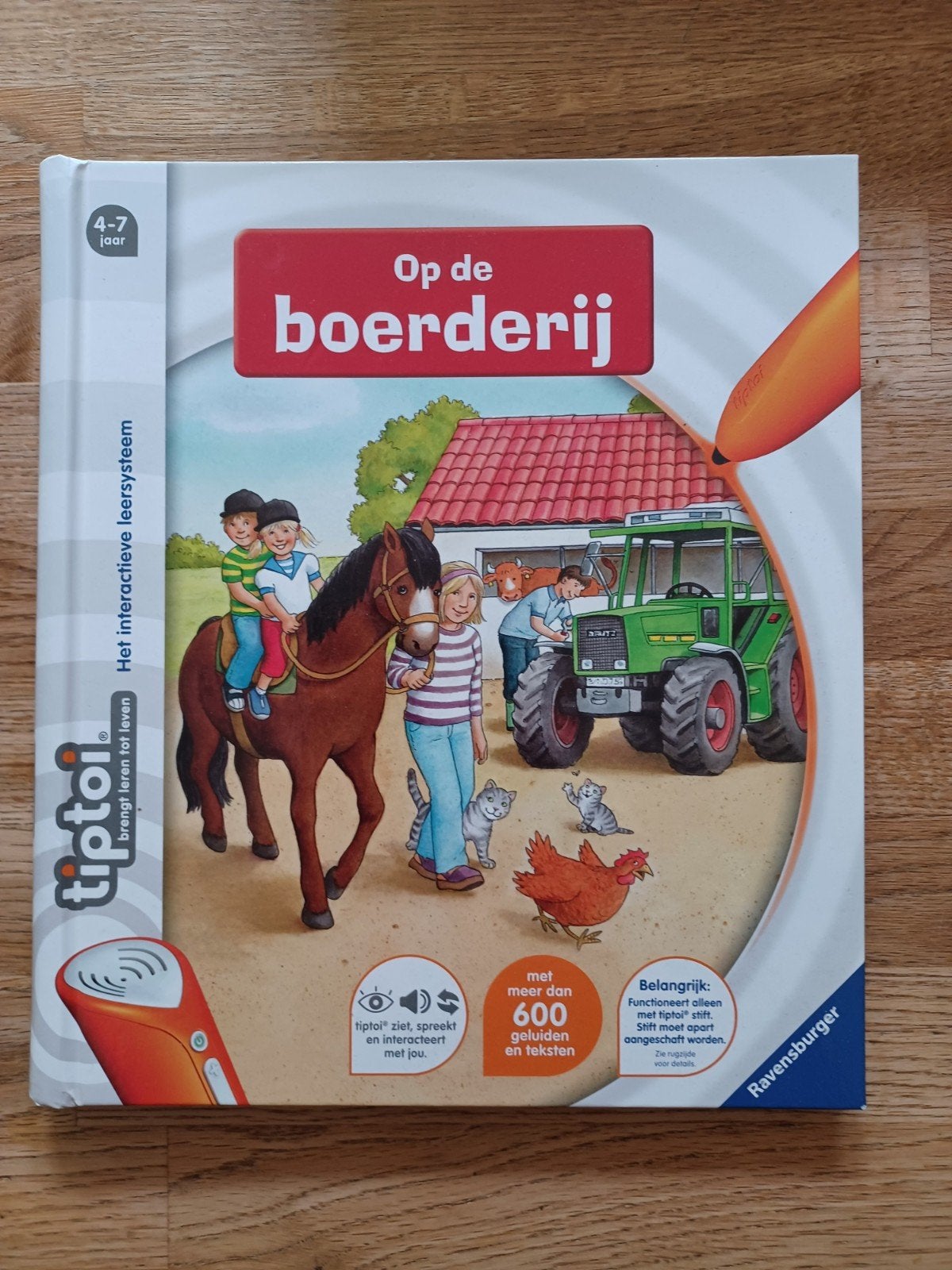 Tiptoi boek: Op de Boerderij - Interactief leren voor kids, Boeken, Ophalen of Verzenden, Zo goed als nieuw, Non-fictie