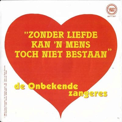 De ONBEKENDE ZANGERES (Tosca Verkooijen) 1988 PIRAAT !! O092, Ophalen of Verzenden, Gebruikt, 7 inch