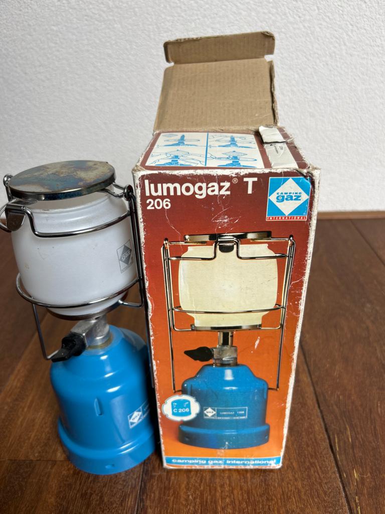 Campinggaz Lumogaz T 206 lamp - Vintage kampeerlamp, Caravans en Kamperen, Ophalen of Verzenden, Gebruikt