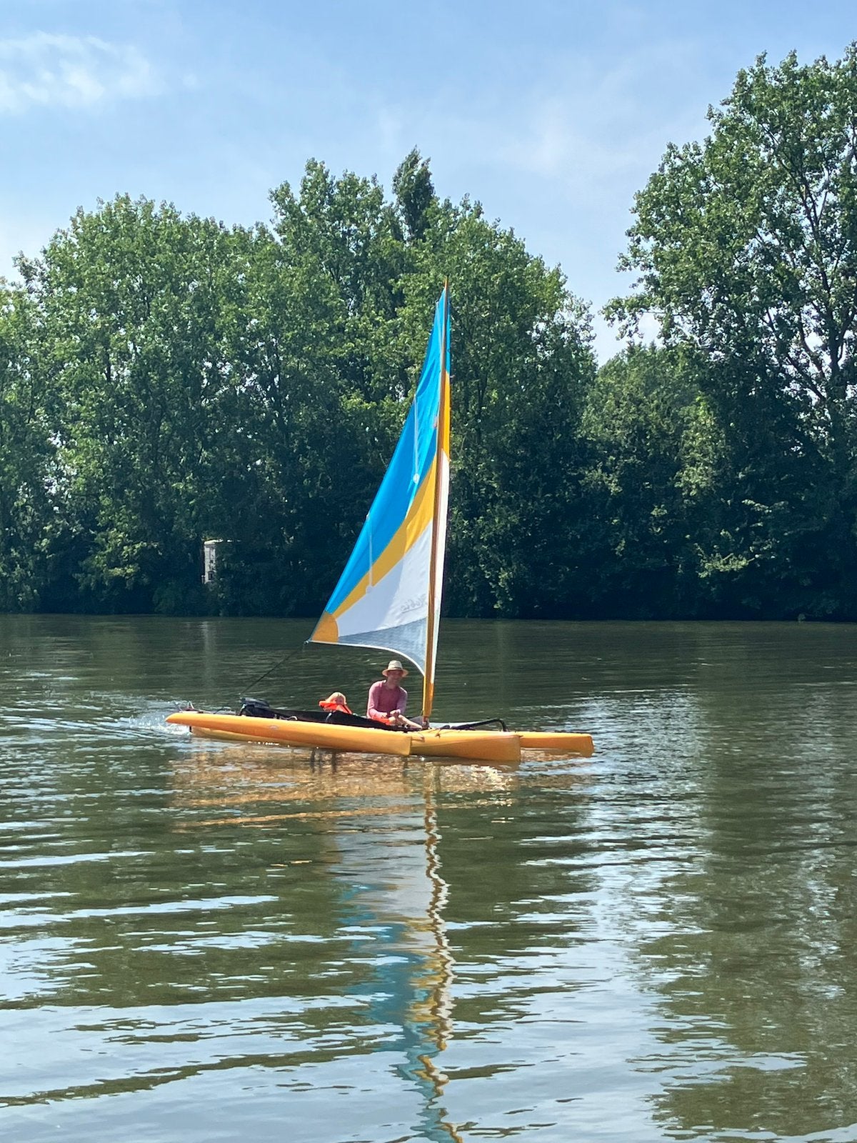 Hobie Tandem Island (2015, gen 2), Watersport en Boten, Ophalen, Zo goed als nieuw, Minder dan 15 m²