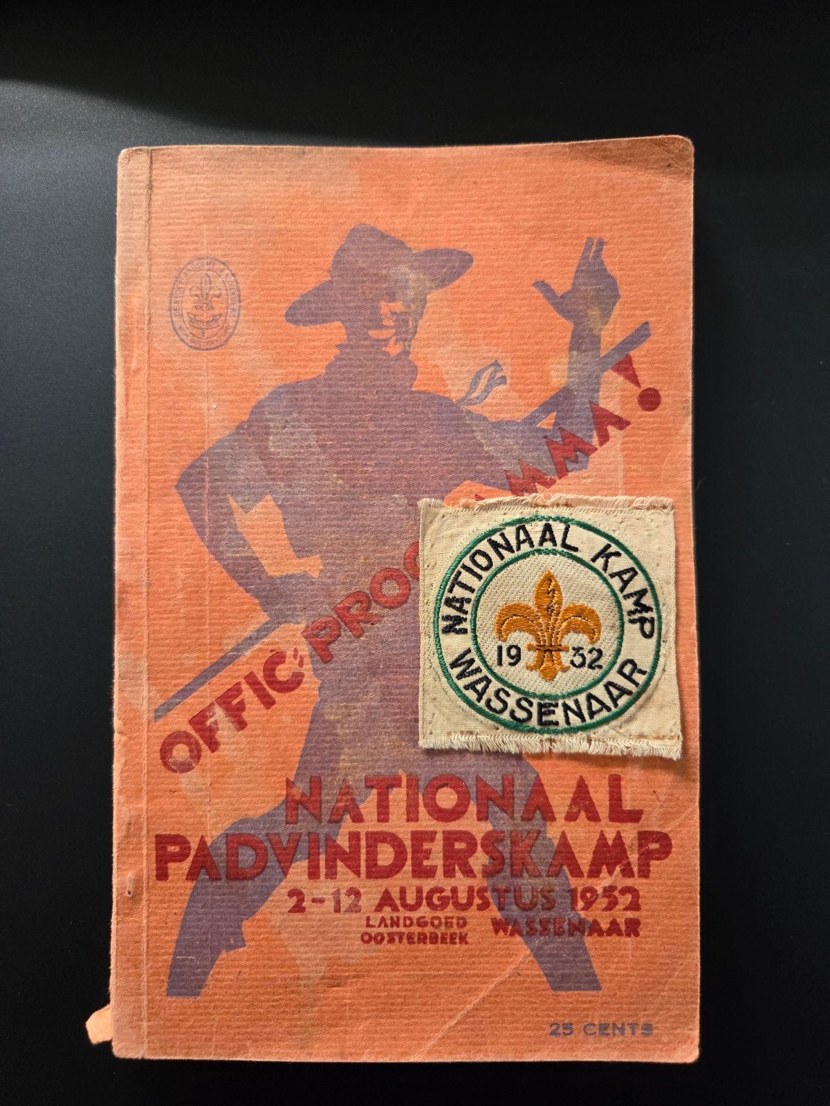 Scouting Nationaal Kamp Wassenaar 1932 insigne met programma, Ophalen of Verzenden, Gelezen, Achtergrond en Informatie