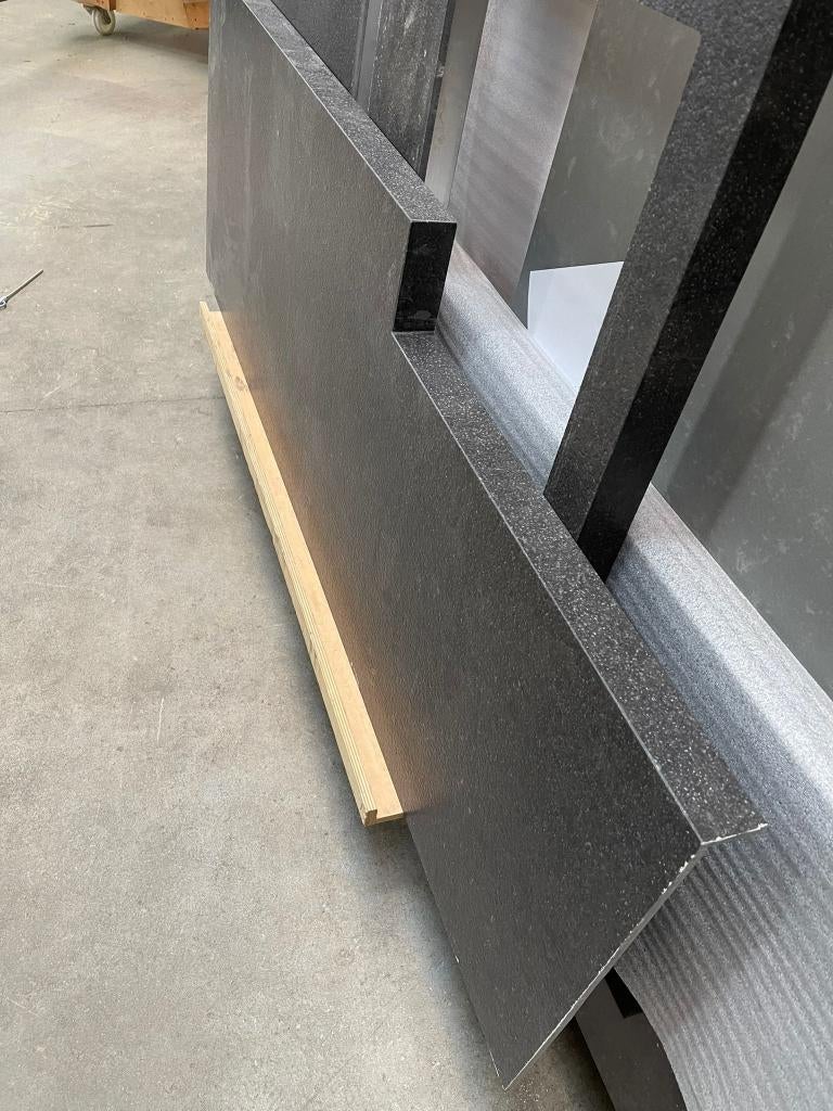 Keukenblad, Ophalen, Zwart, 150 tot 200 cm, Nieuw