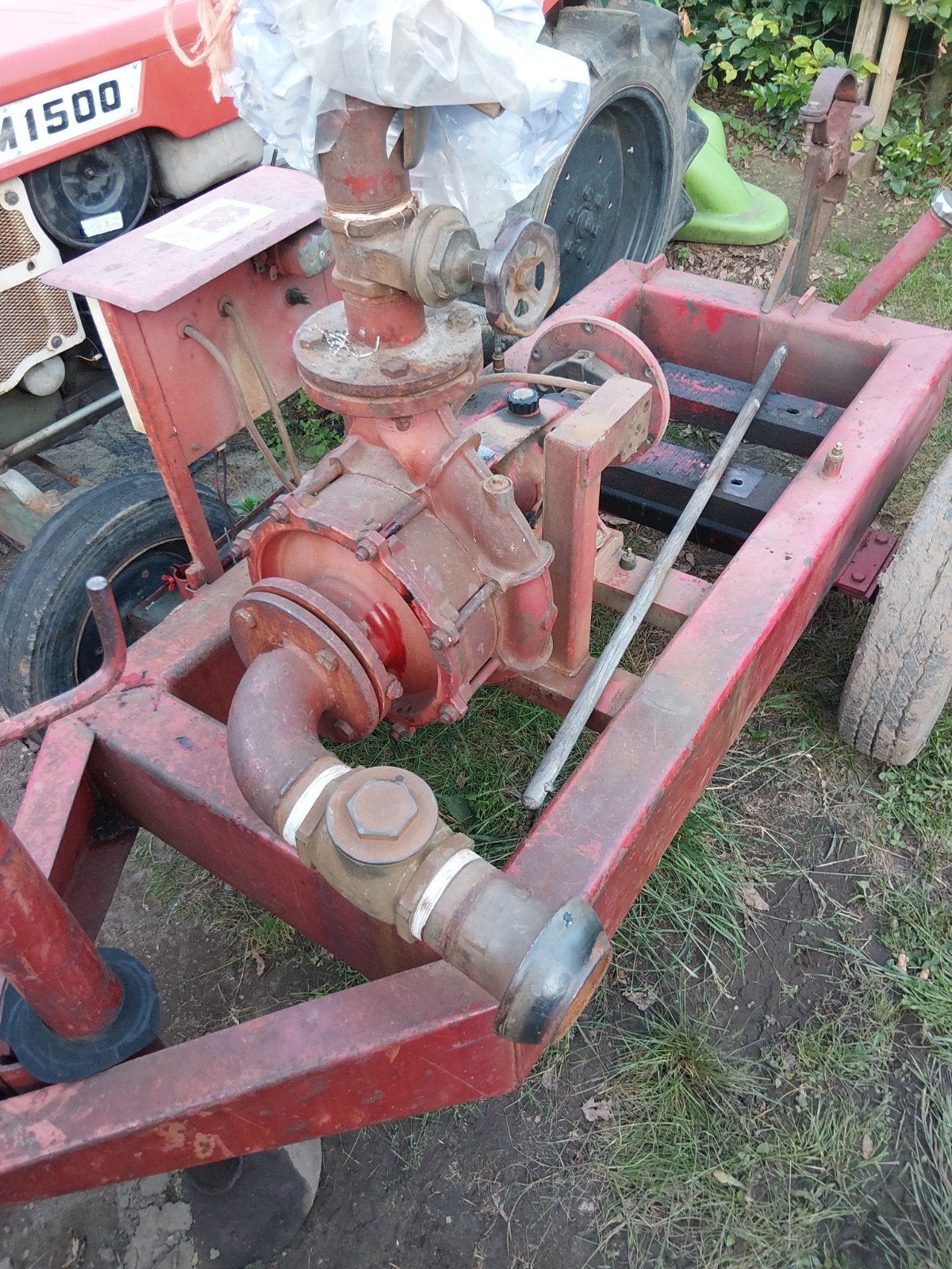 Beregeningsmotor tank met pomp, Ophalen, Gebruikt