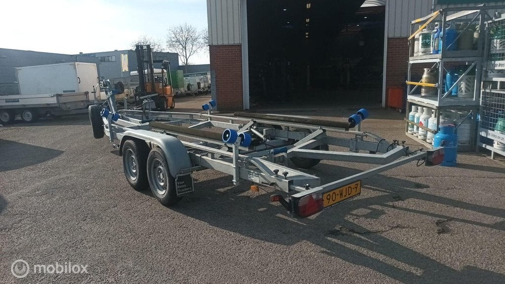 Freewheel Boottrailer 7.5m 3500kg hydro systeem, Watersport en Boten, Gebruikt, Overige typen, Dubbelassig (tandemas)