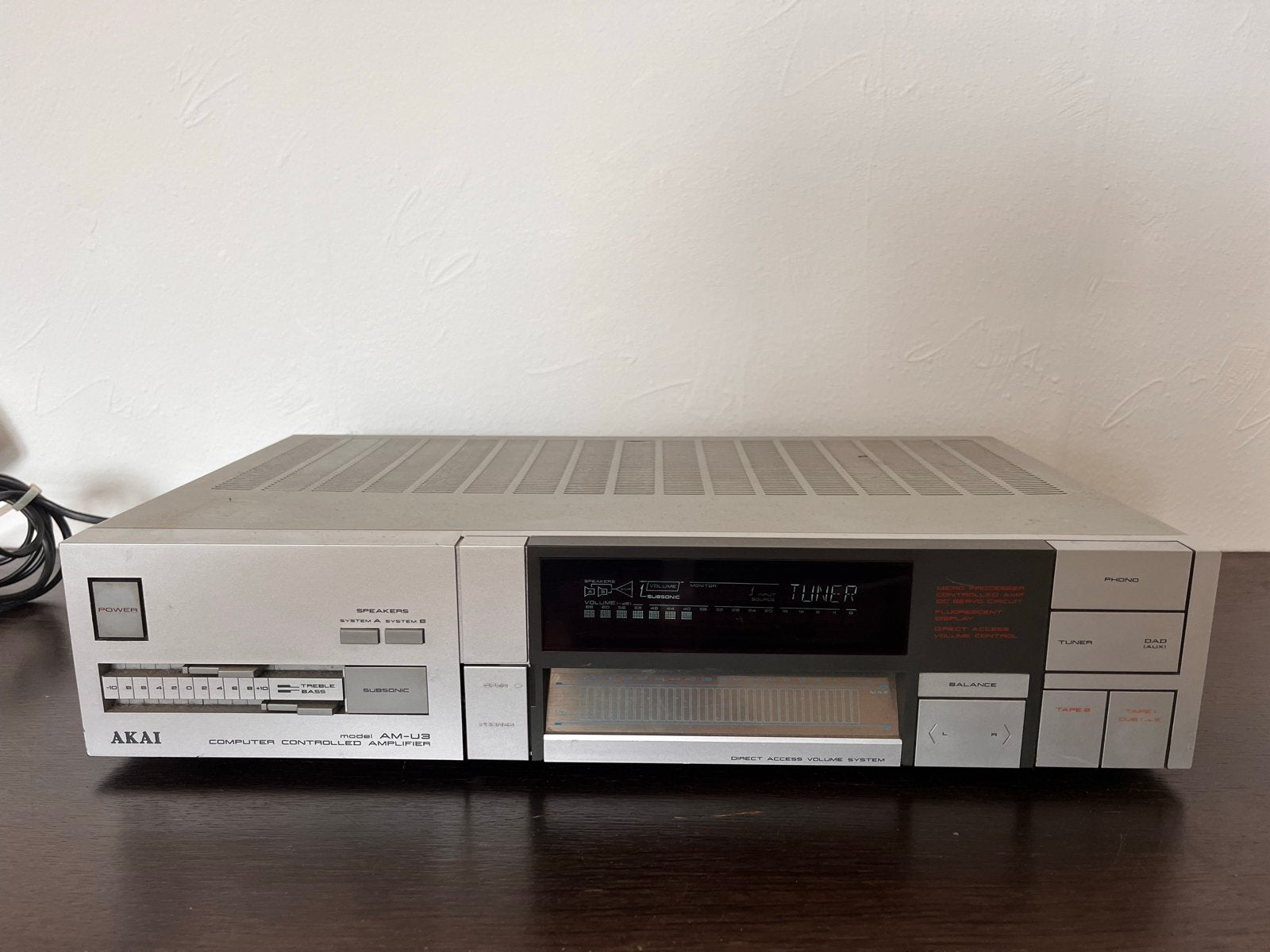 Akai AM-U3 Versterker/Tuner uit de jaren '80 met touchscreen, Gebruikt, Ophalen, Overige merken, Minder dan 60 watt
