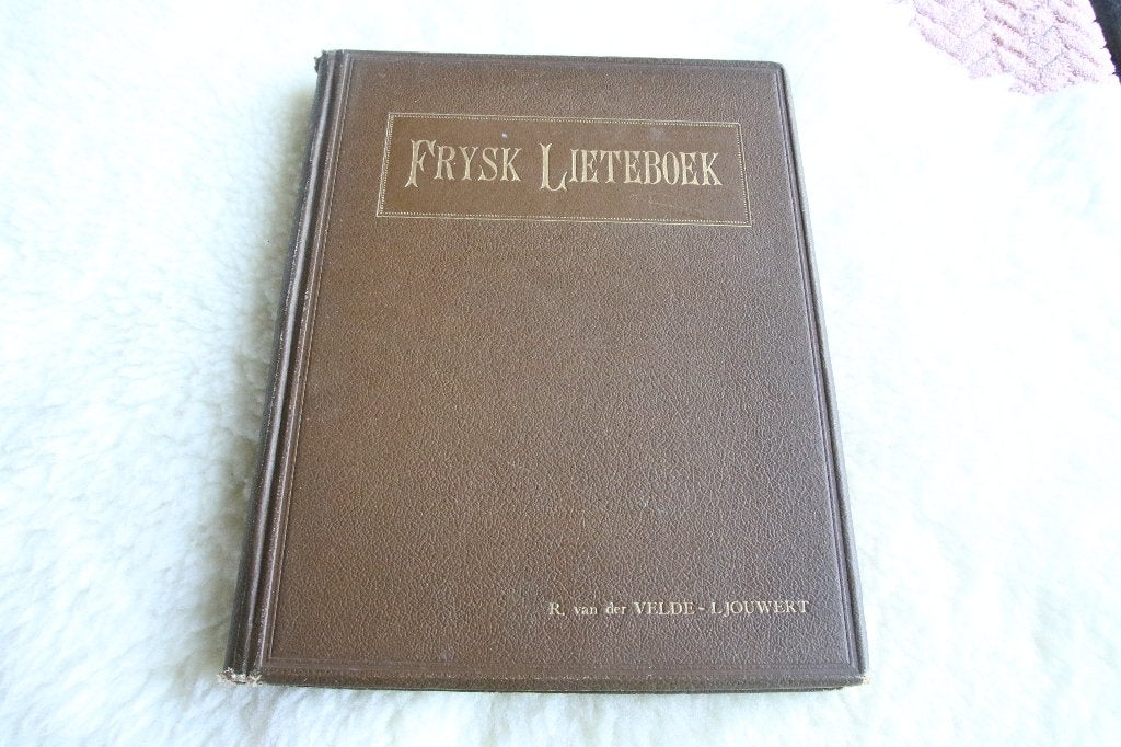 Frysk lieteboek. R van der velde Ljouwert 1899, Muziek en Instrumenten, Ophalen of Verzenden, Gebruikt, Artiest of Componist, Populair