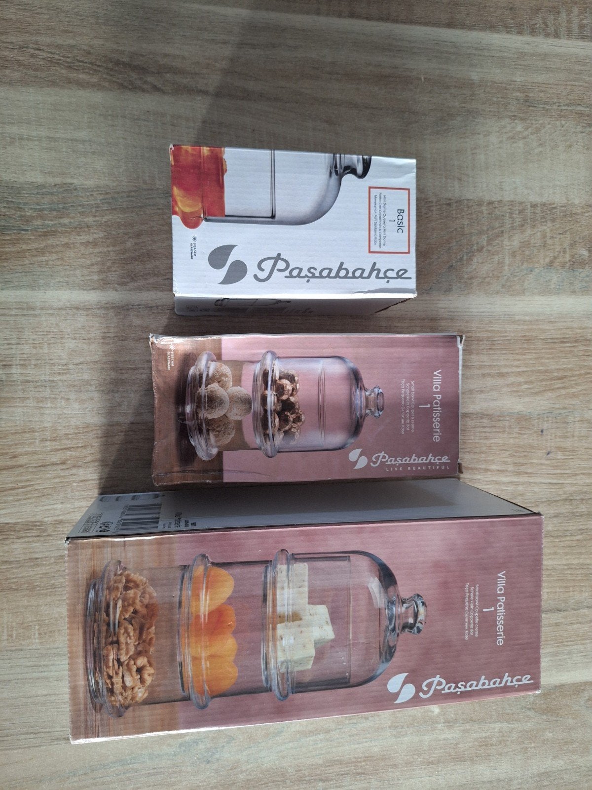 Glazen Patisserie stolp-etagere    3 stuks, Ophalen of Verzenden