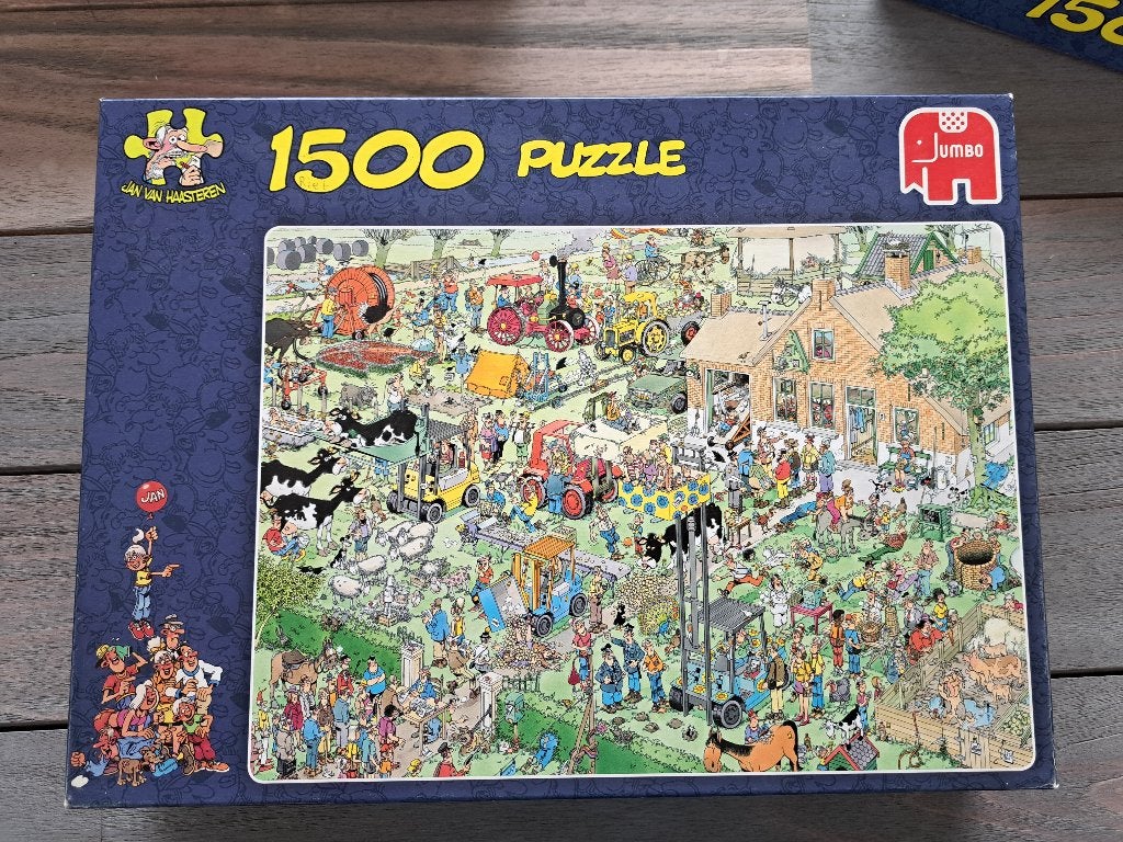 Jan van Haasteren - Boerderijbezoek, Ophalen of Verzenden, 500 t/m 1500 stukjes, Zo goed als nieuw, Legpuzzel
