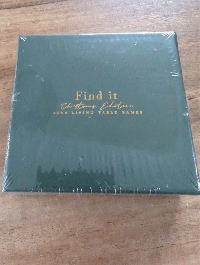 Find it Christmas Edition, zelfde als spot-it, Vijf spelers of meer, Ophalen of Verzenden, Nieuw, Jens Living Table Games