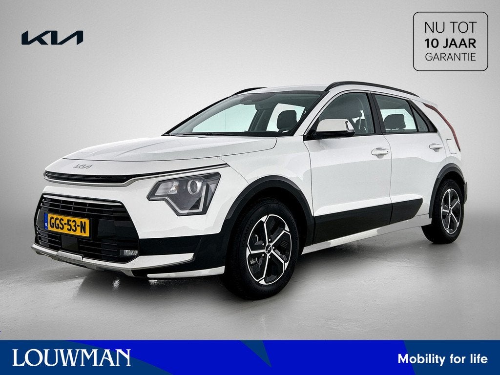 Kia Niro 1.6 GDi Hybrid DynamicLine BTW | NAP | Half Eco-Led, Auto's, Kia, Gebruikt, Leder en Stof, Origineel Nederlands, Bedrijf