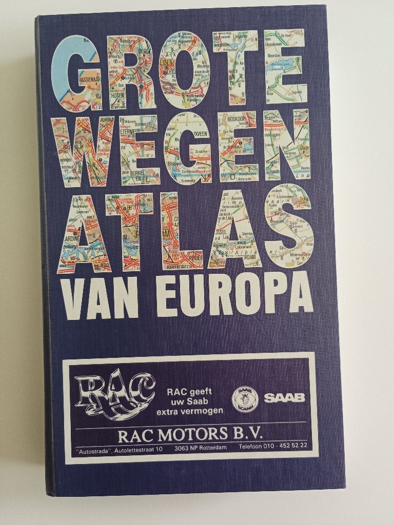 Saab Grote Wegenatlas van Europa 1993 - Zo goed als nieuw, 1800 tot 2000, Saab, Europa Overig, Ophalen of Verzenden