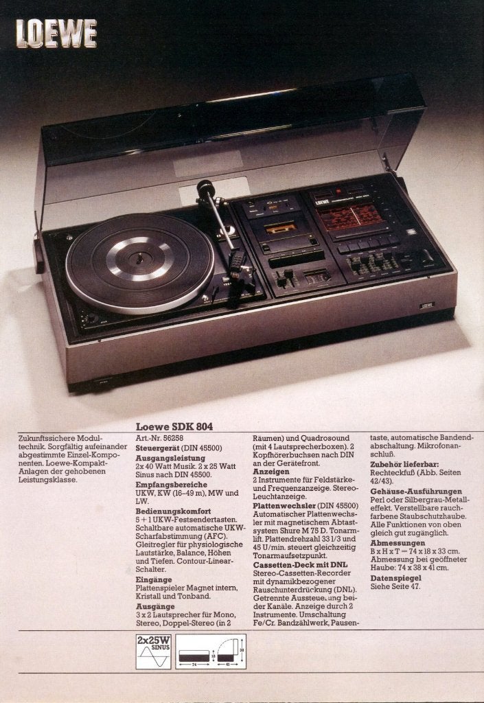 Loewe Music Center SDK804, Ophalen, Gebruikt, Tuner of Radio, Overige merken
