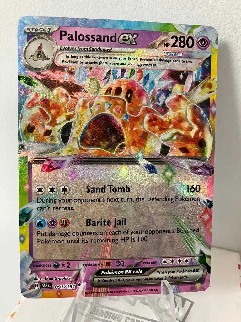 Palossand ex 091/191 - Surging Sparks, Ophalen of Verzenden, Zo goed als nieuw, Losse kaart, Foil