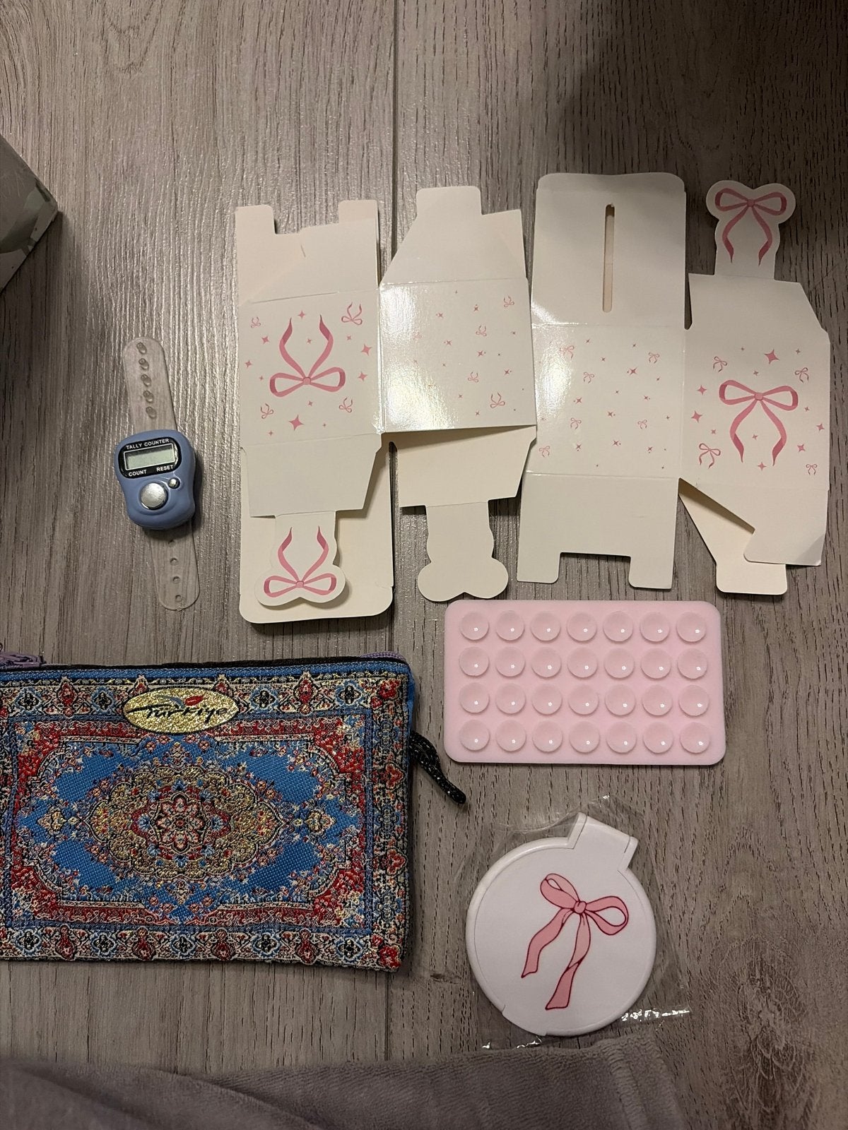Turkse portemonnee met tapijtpatroon, Ophalen of Verzenden, Gebruikt, Blauw, Overige typen