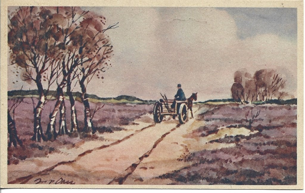 De Veluwe ? - Serie Heide Landschappen, Ophalen of Verzenden, 1940 tot 1960, Gelopen, Gelderland