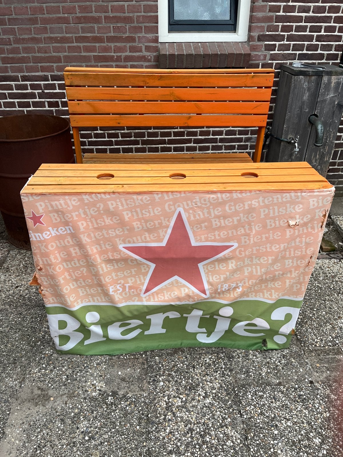 Juichbankje. Gratis ophalen, Ophalen, Gebruikt, Rechthoekig, Hout